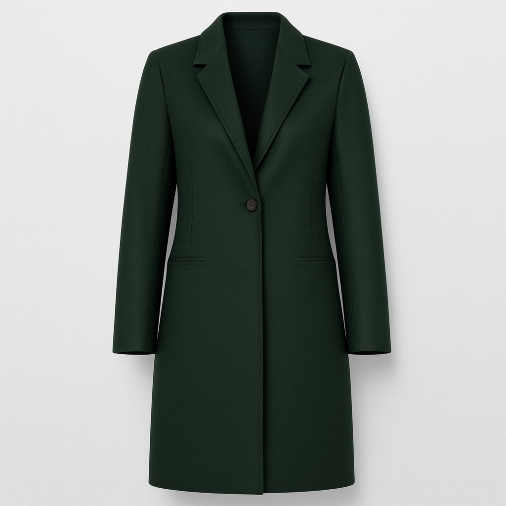 The Seraphine Tailored Coat – Coat – Green – Lila Faye