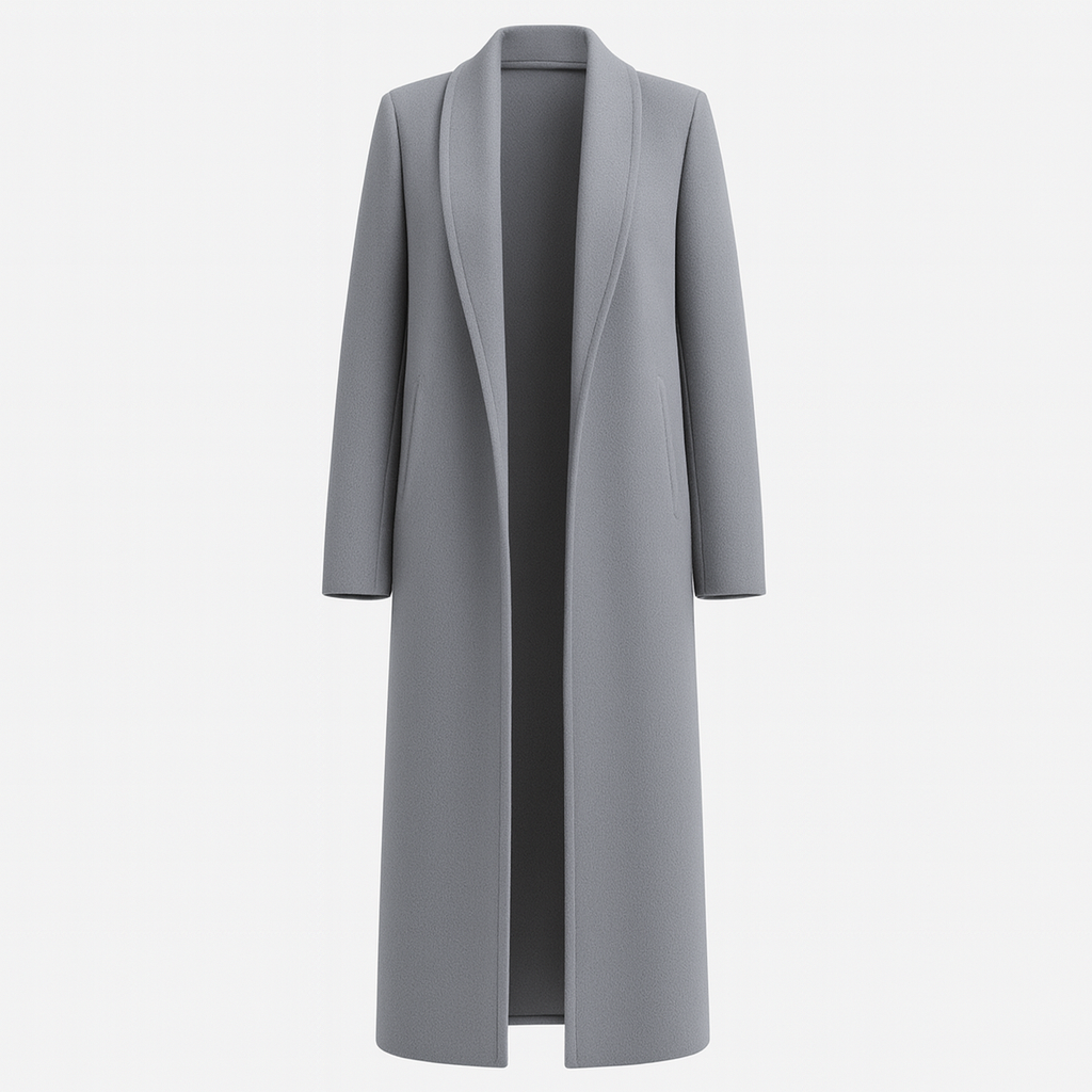 The Elowen Plus Size Overcoat – Coat – Gray – Lila Faye
