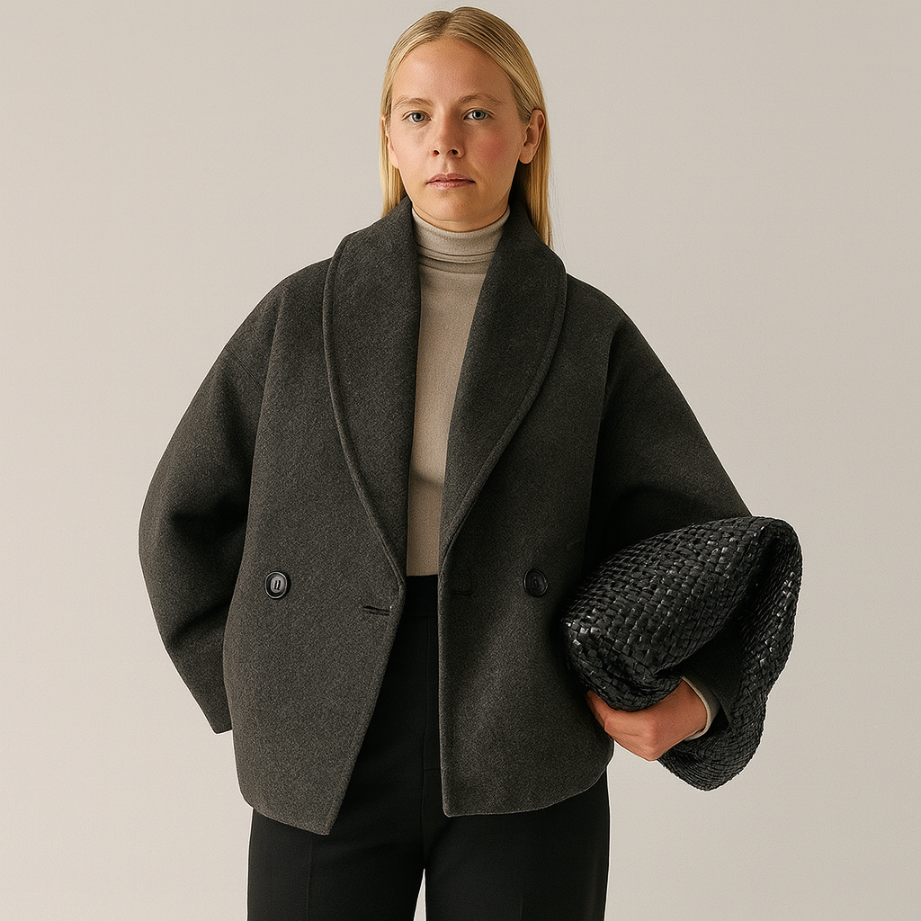 The Helena Oversized Wool Blend Coat – Coat – – Lila Faye