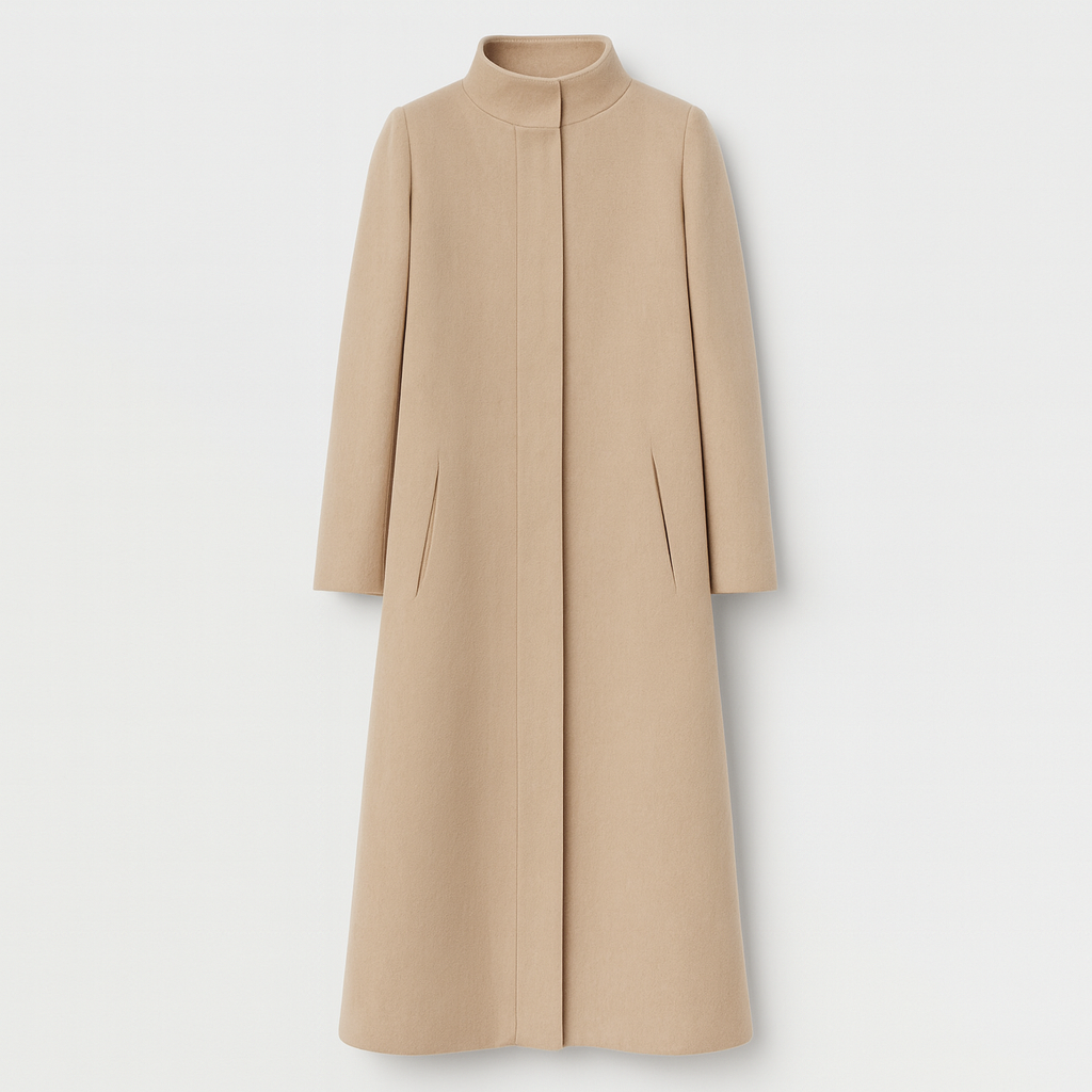 The Elowen Plus Size Overcoat – Coat – Khaki – Lila Faye