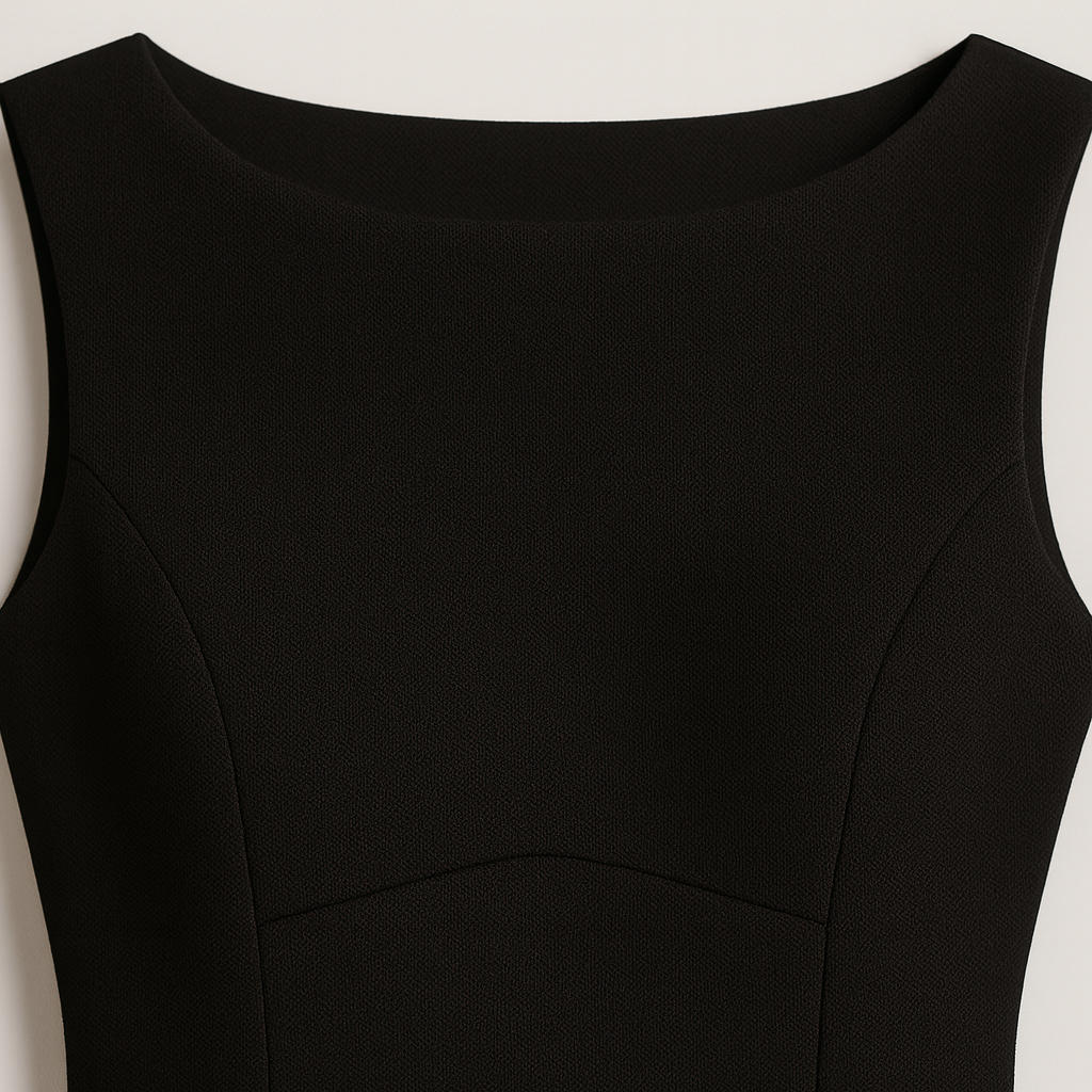 The Kiara Structured A-Line Black Dress – Dresses – – Lila Faye