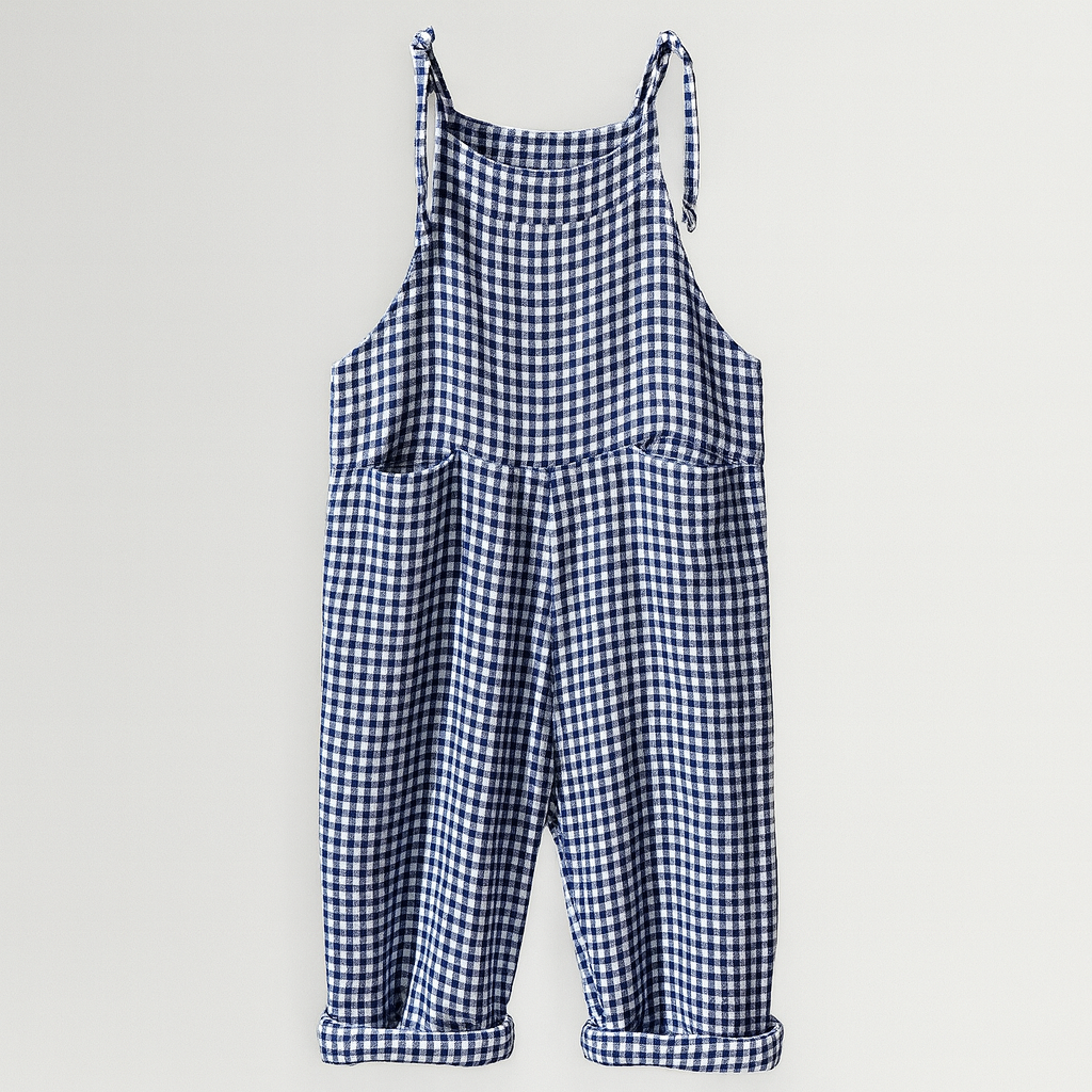 The Harper Striped Linen Jumpsuit – Jumpsuits – Light Blue – Lila Faye