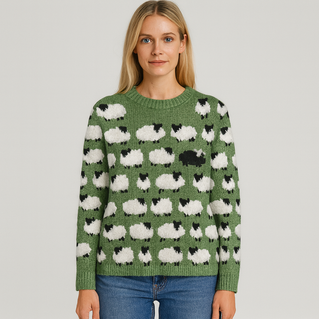 The Meadow Sheep Knit Sweater – Sweaters – – Lila Faye