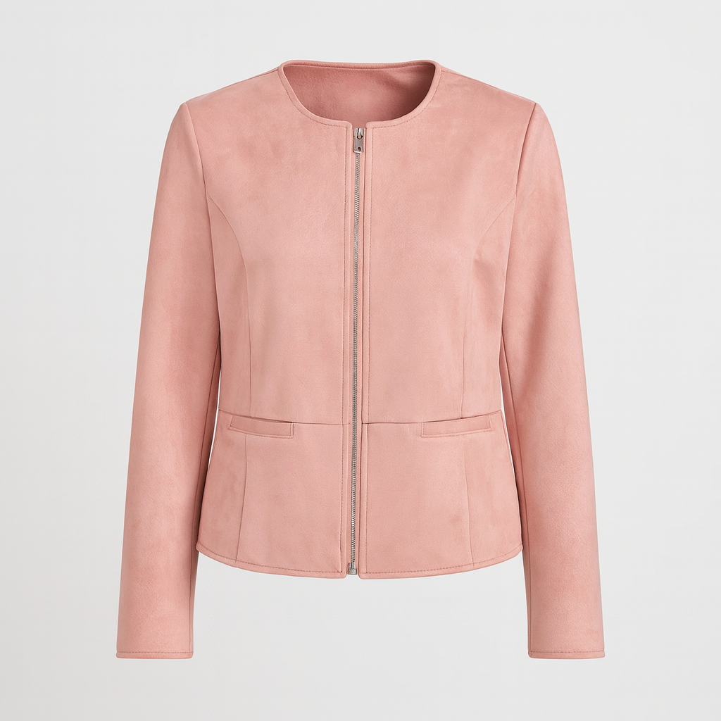 The Adeline Cropped Jacket – Jacket – Pink – Lila Faye