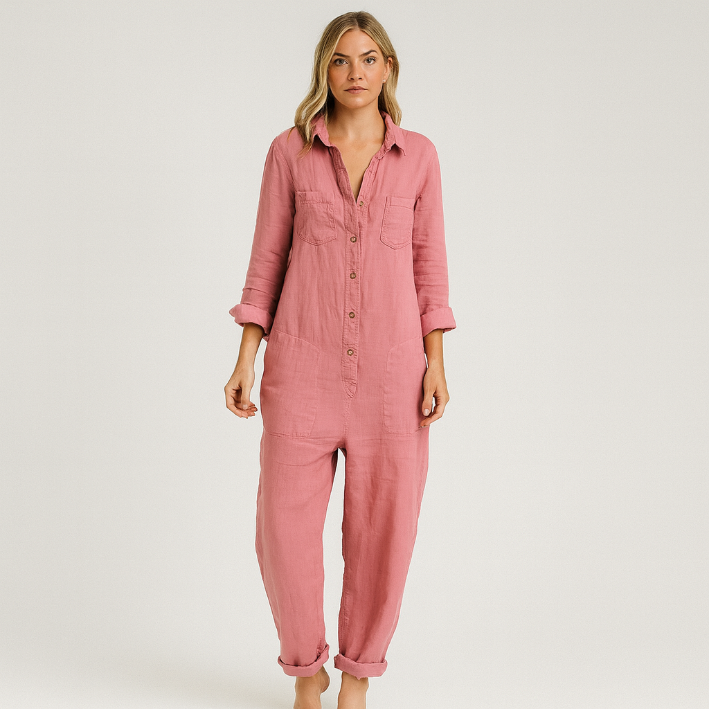 The Aria Linen Jumpsuit – Jumpsuits – – Lila Faye