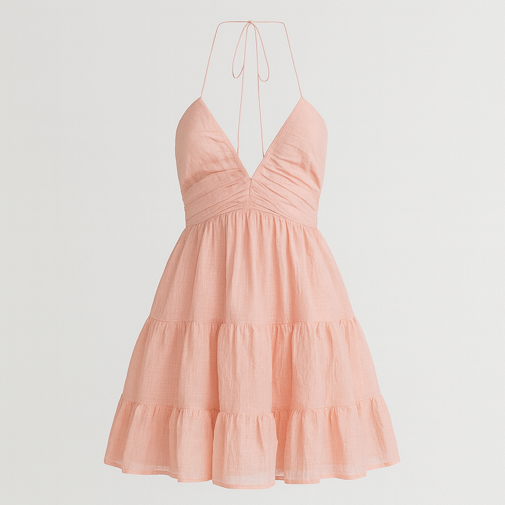 The Dima Elegant Sleeveless Dress – Dress – Pink – Lila Faye
