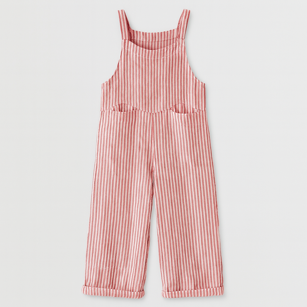 The Harper Striped Linen Jumpsuit – Jumpsuits – Pink – Lila Faye