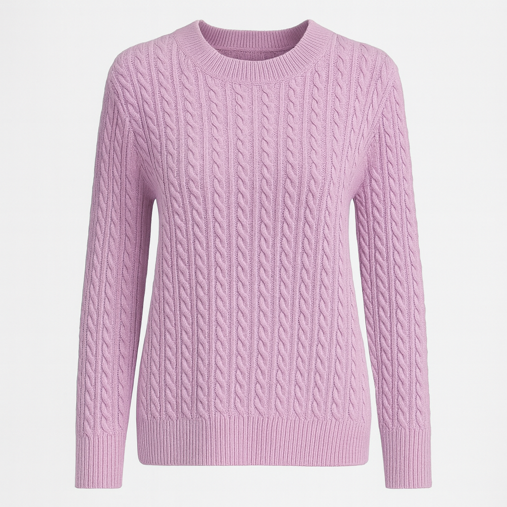 The Dorevelle Round-Neck Sweater – Sweater – Purple – Lila Faye