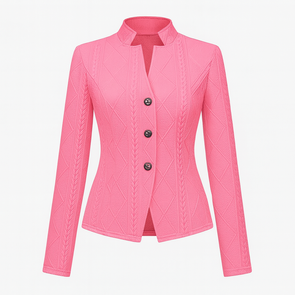 The Celine Tailored Jacket – Jacket – Rose Red – Lila Faye