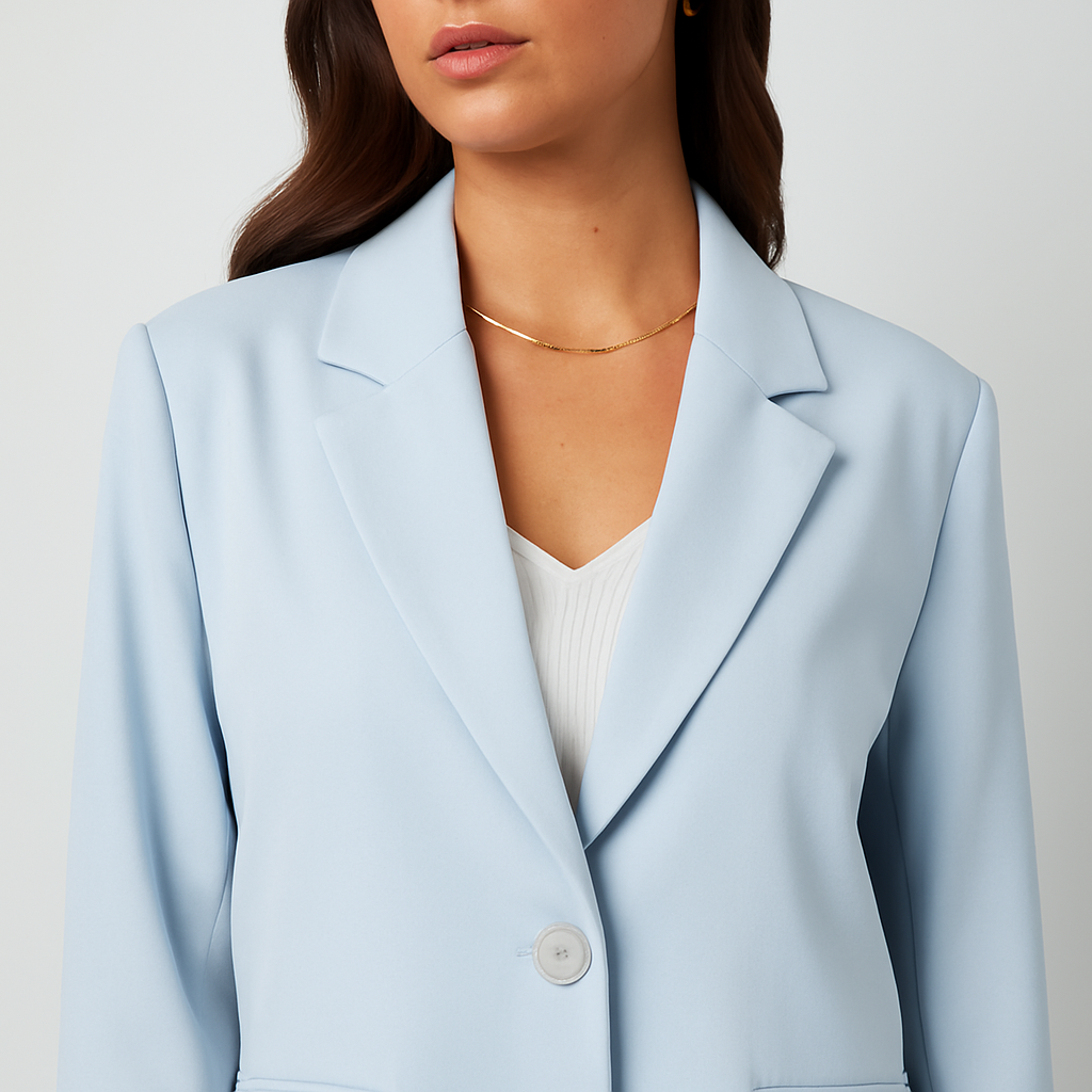 The Amy Two-Button Blazer – – –Lila Faye