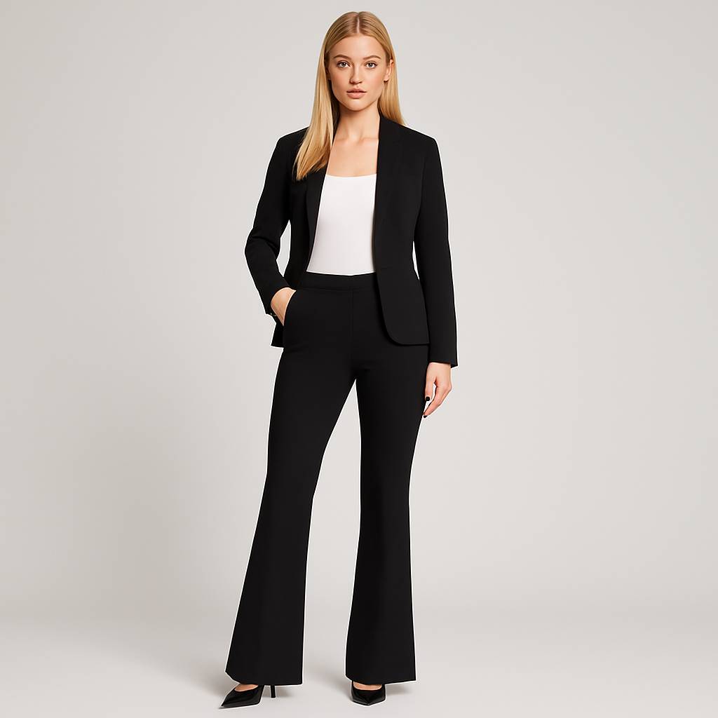 The Matilde High-Waisted Flared Trousers – Trousers – – Lila Faye