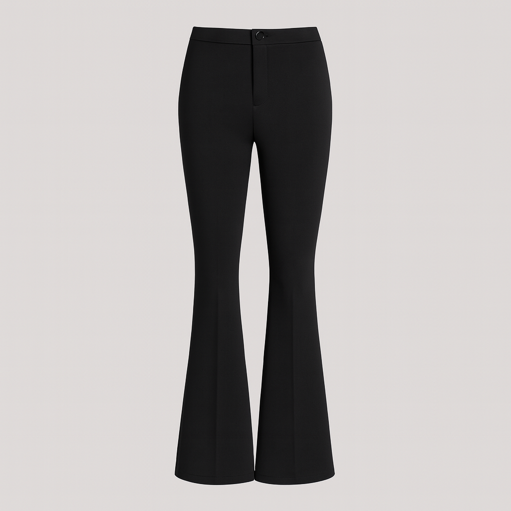 The Matilde High-Waisted Flared Trousers – Trousers – Black – Lila Faye