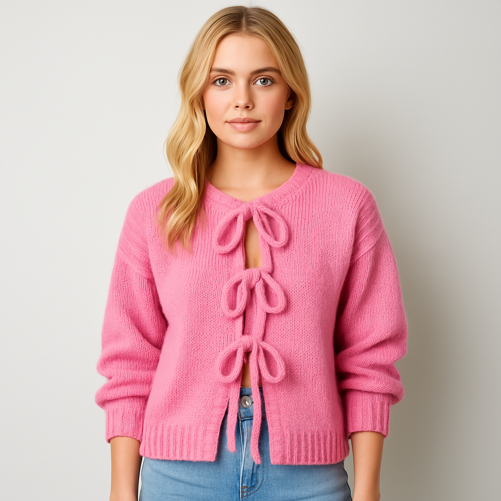 The Colette Bow Cardigan – – –Lila Faye