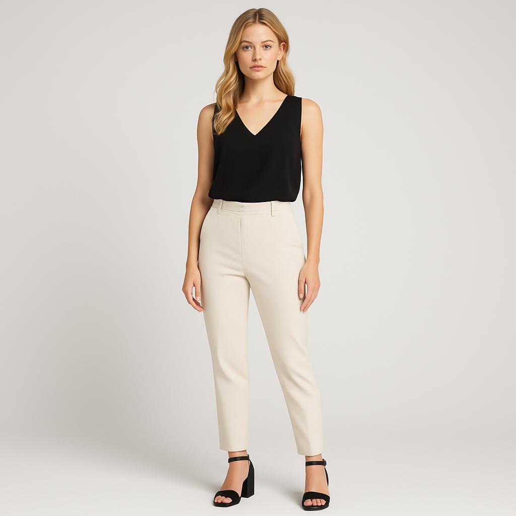 Block heel sandals with cross-strap design and ankle buckle closure