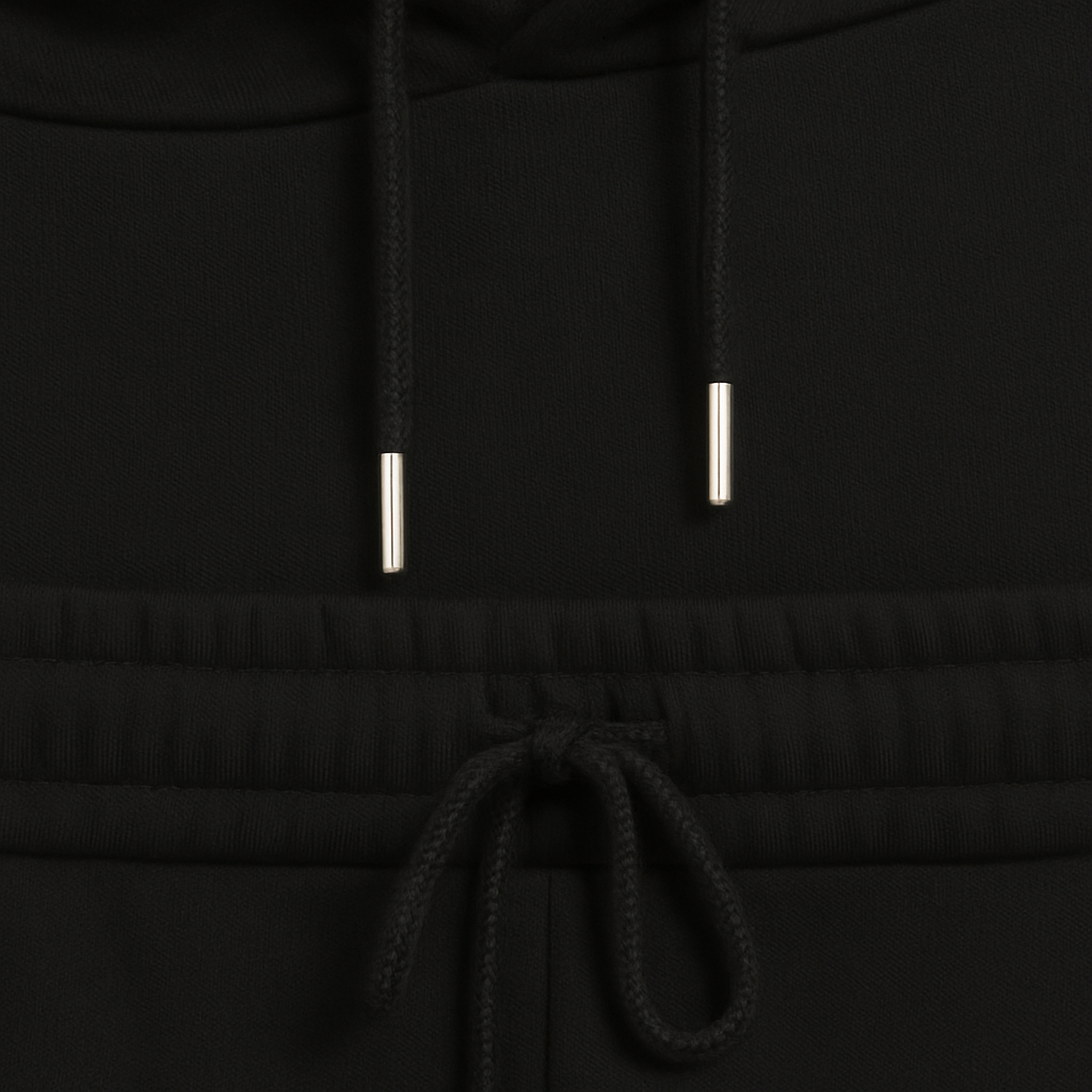 Wide-leg lounge pants with drawstring waist and relaxed fit, styled for everyday comfort and casual looks