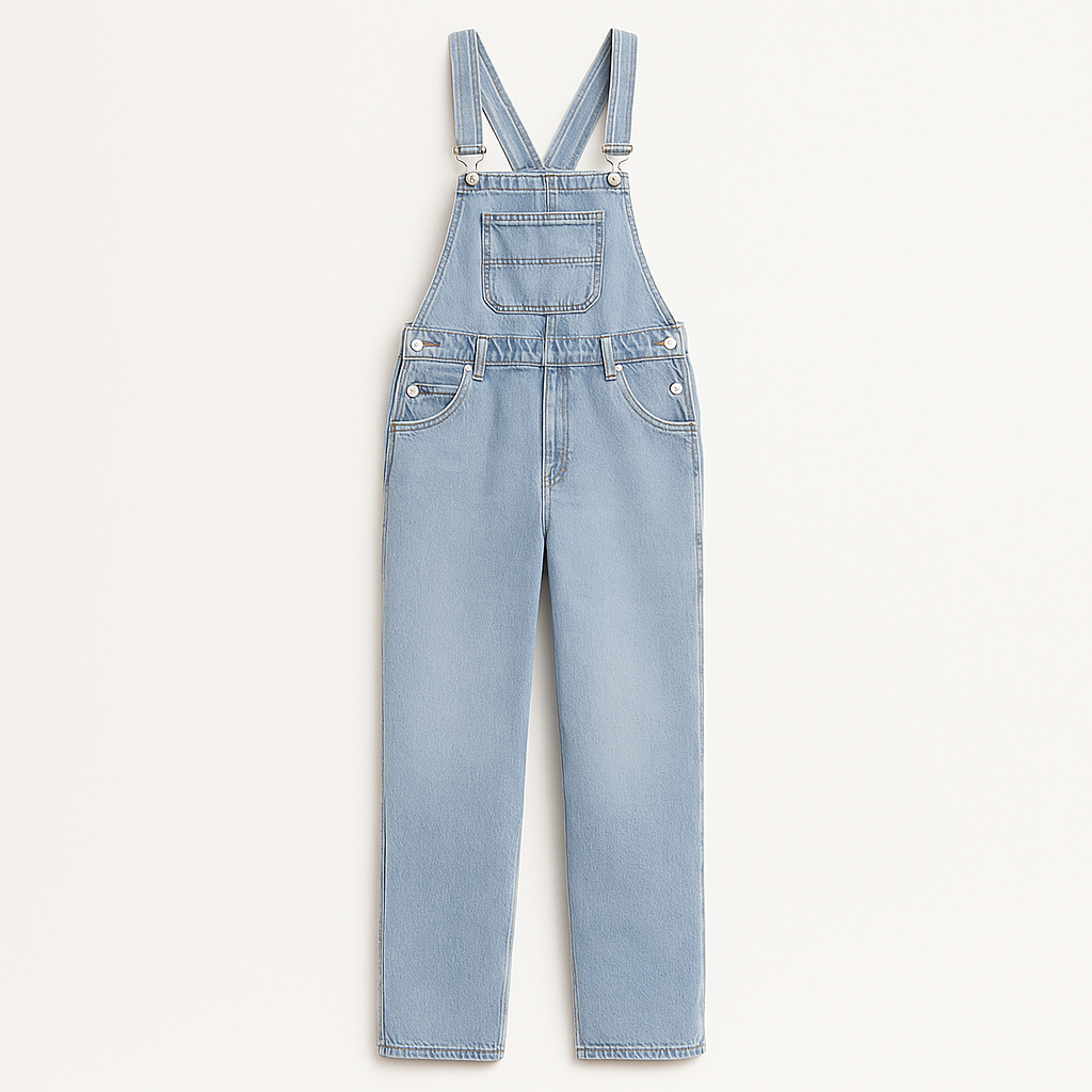 The Heirani Denim Overalls – Jumpsuit – Light Blue – Lila Faye
