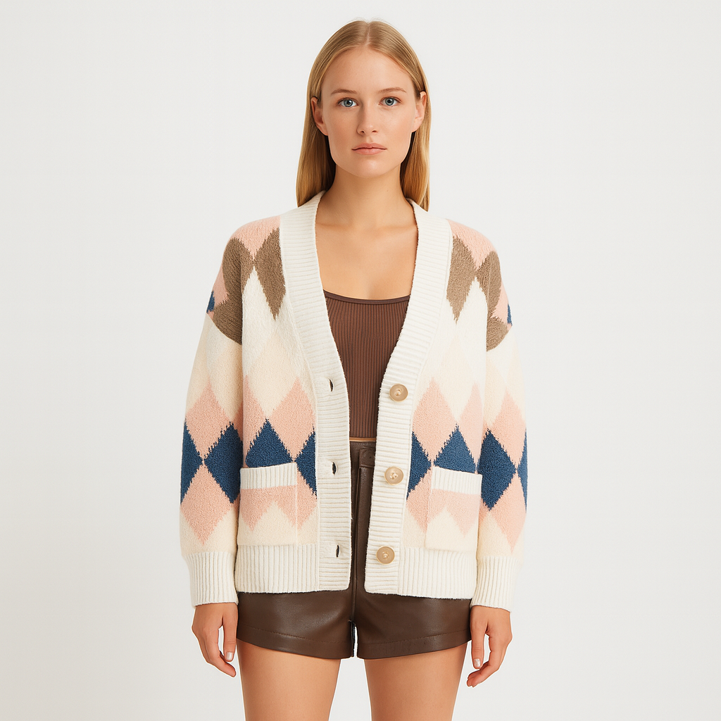 The Khushi Patterned Cardigan – Cardigan – – Lila Faye