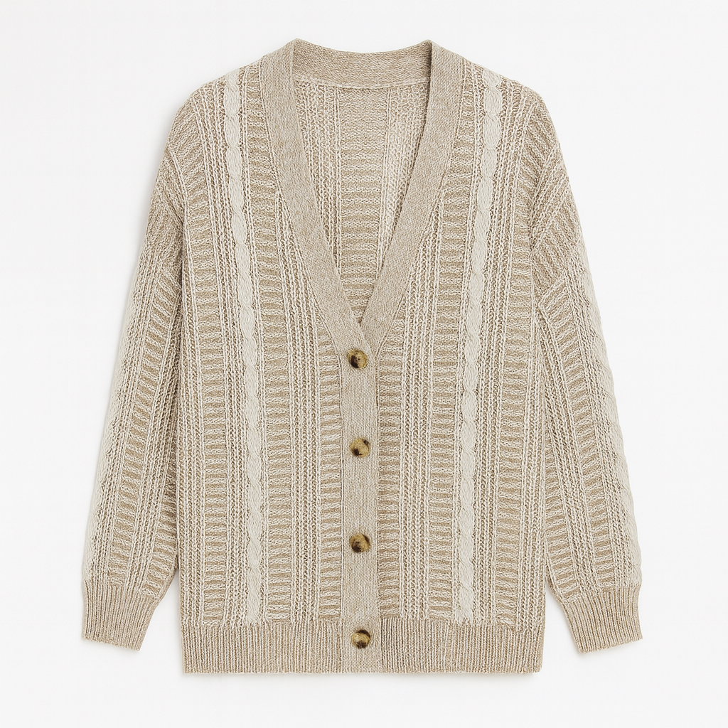 The Lan Cardigan – Cardigan – Khaki – Lila Faye
