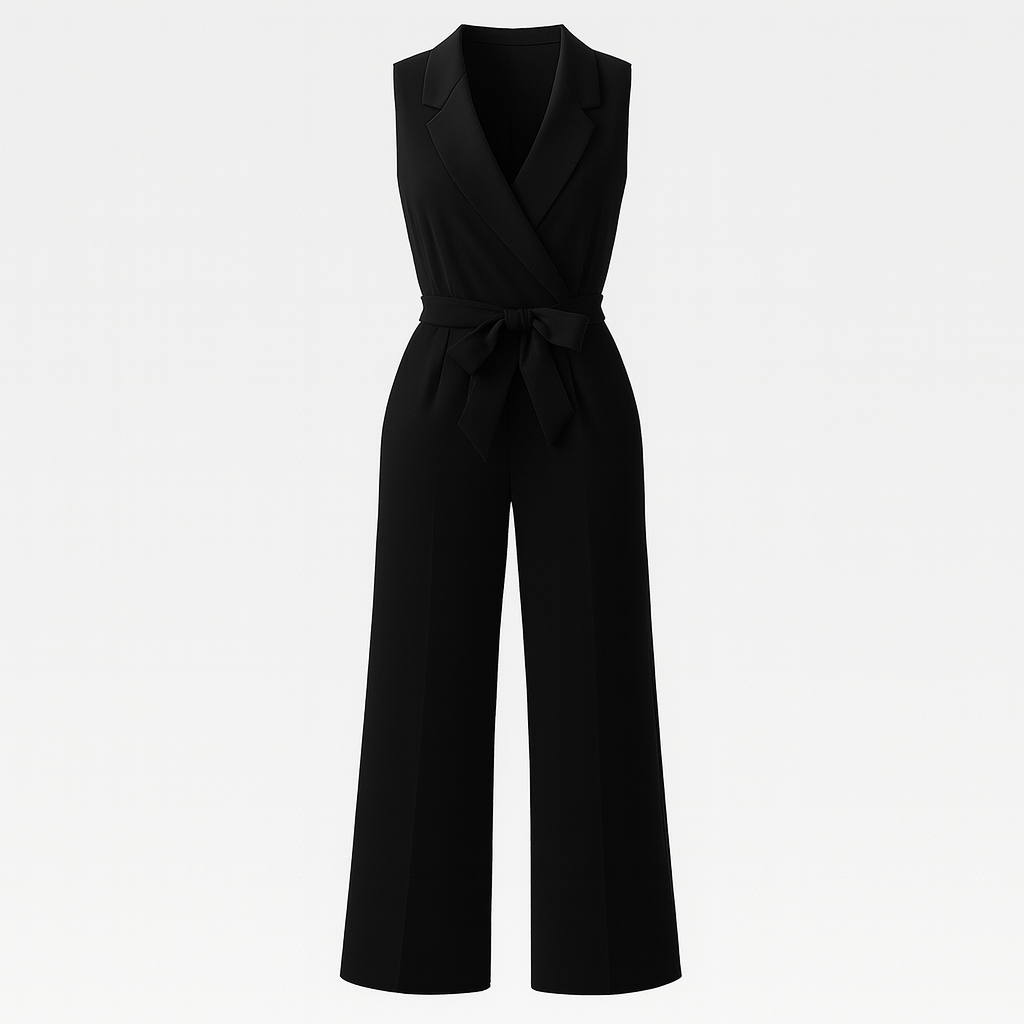 The Makara Sleeveless Jumpsuit – Jumpsuit – Black – Lila Faye