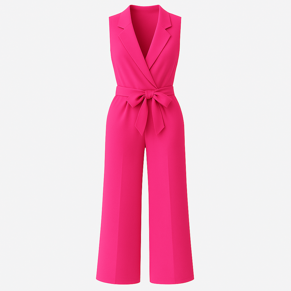 The Makara Sleeveless Jumpsuit – Jumpsuit – Pink – Lila Faye