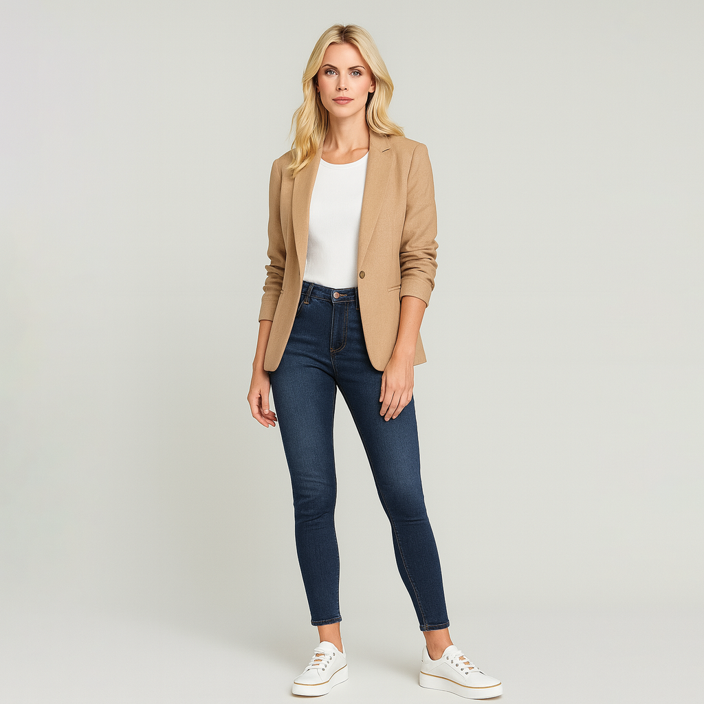 Platform sneakers with gold trim accents and lace-up design