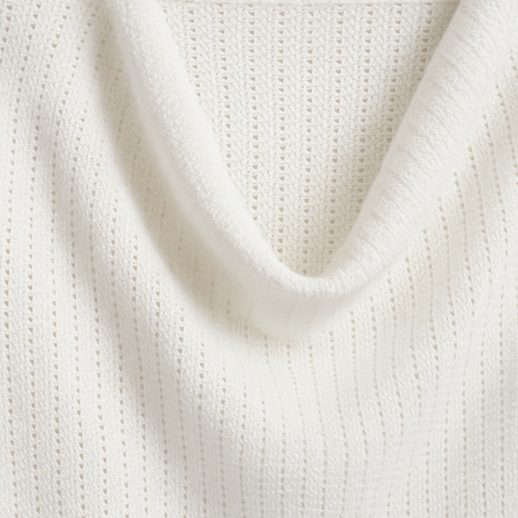 White sleeveless drape neck knit top styled with light wash denim shorts and accessories for a chic summer look