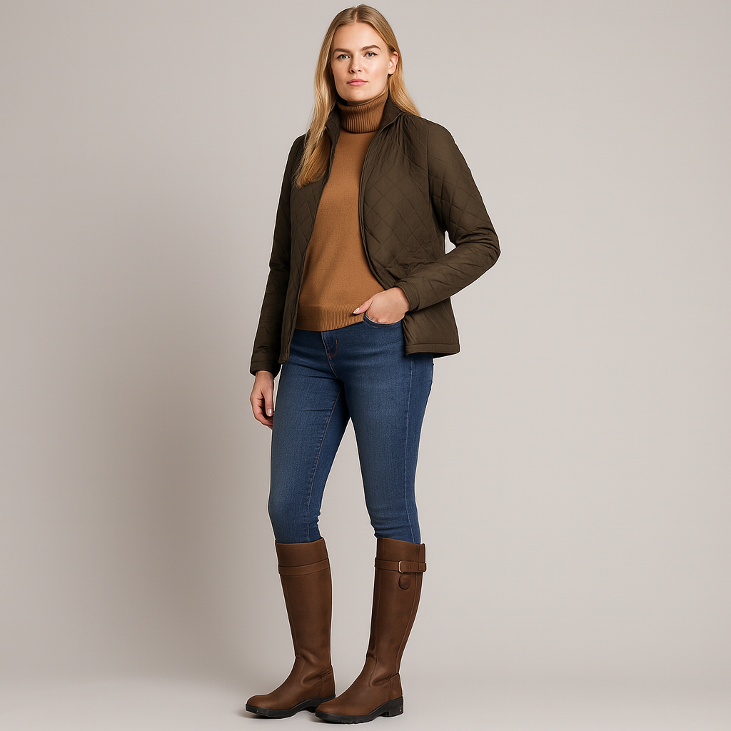 Knee-high riding boots with buckle detailing, contoured shaft, and traction sole designed for outdoor and equestrian wear
