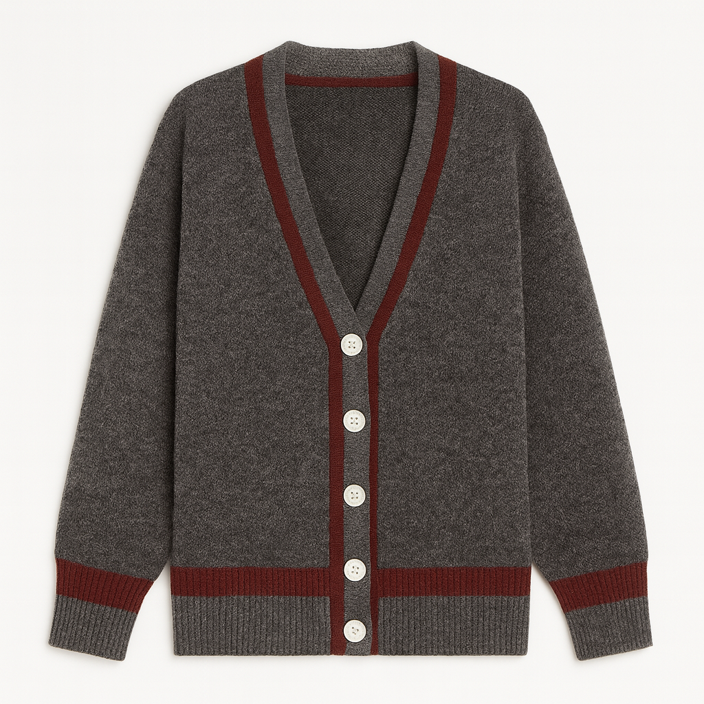 The Yuki Striped Cardigan – Cardigan – Grey – Lila Faye