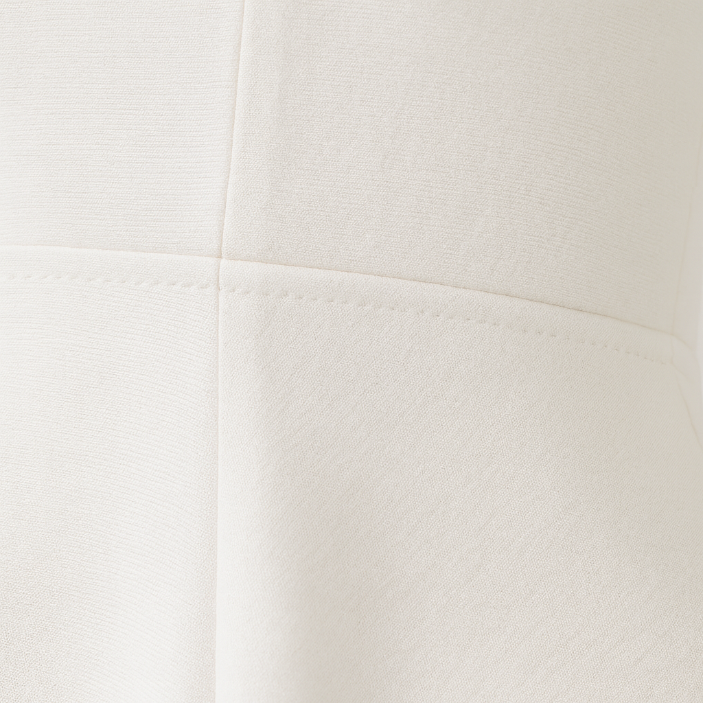 Midi dress with a square neckline, fitted bodice, and flared A-line skirt