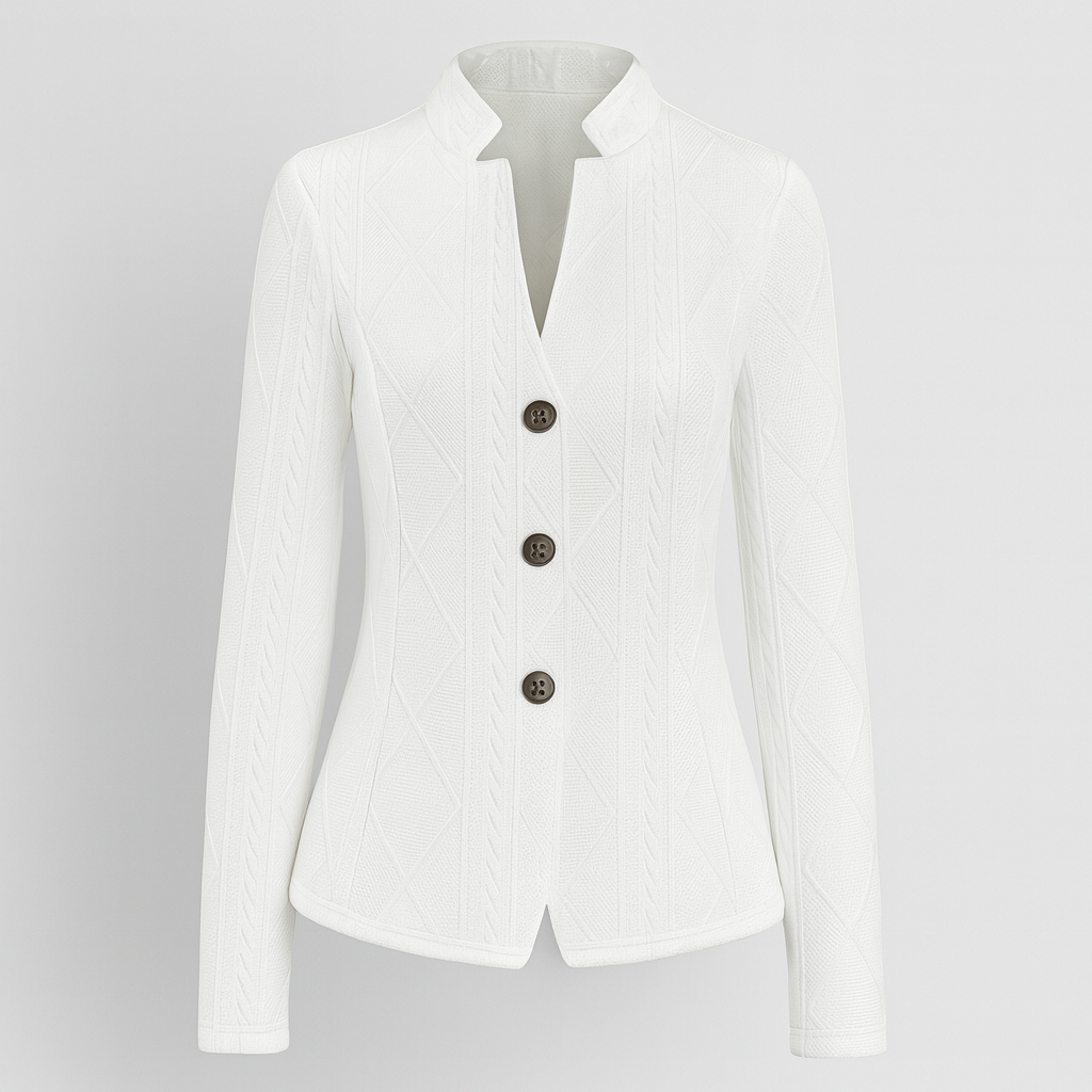 The Celine Tailored Jacket – Jacket – White – Lila Faye