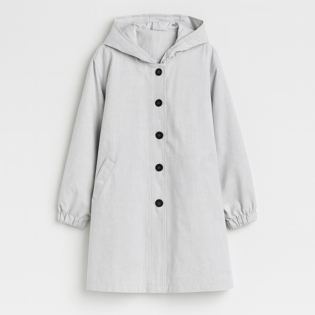 The Liriel Waterproof Windbreaker Jacket – Jacket – White – Lila Faye