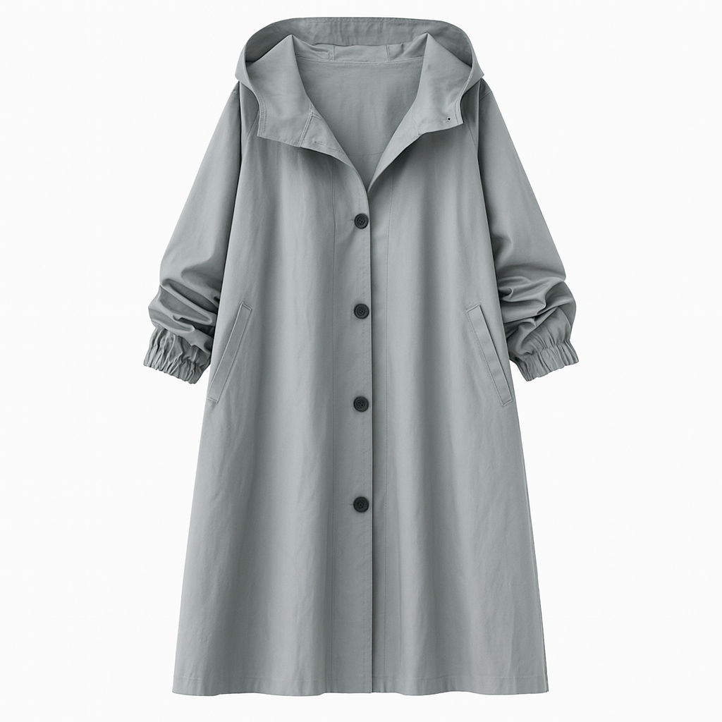 The Avril Trench Coat – Coat – Grey – Lila Faye