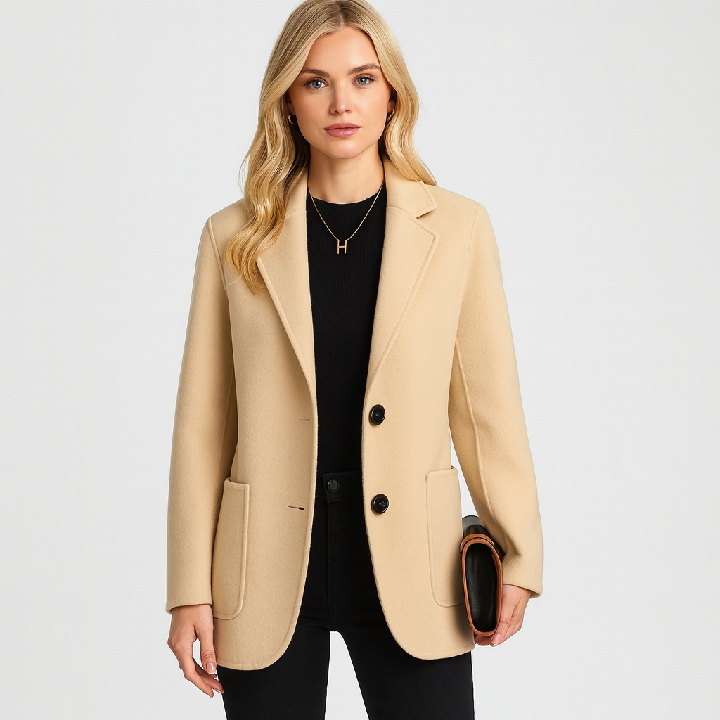 The Amelia Wool Blazer Coat – Jacket – – Lila Faye