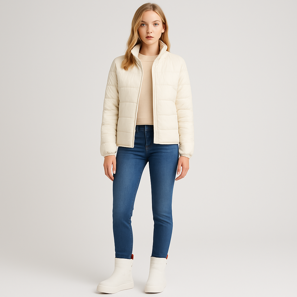 High-top lace-up boots with thick sole, padded design, and pull tab for sporty winter wear